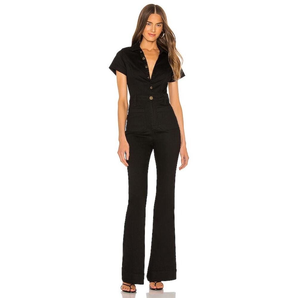 Show Me Your Mumu Everhart Jumpsuit in Pitch Black Sz S - Picture 8 of 8